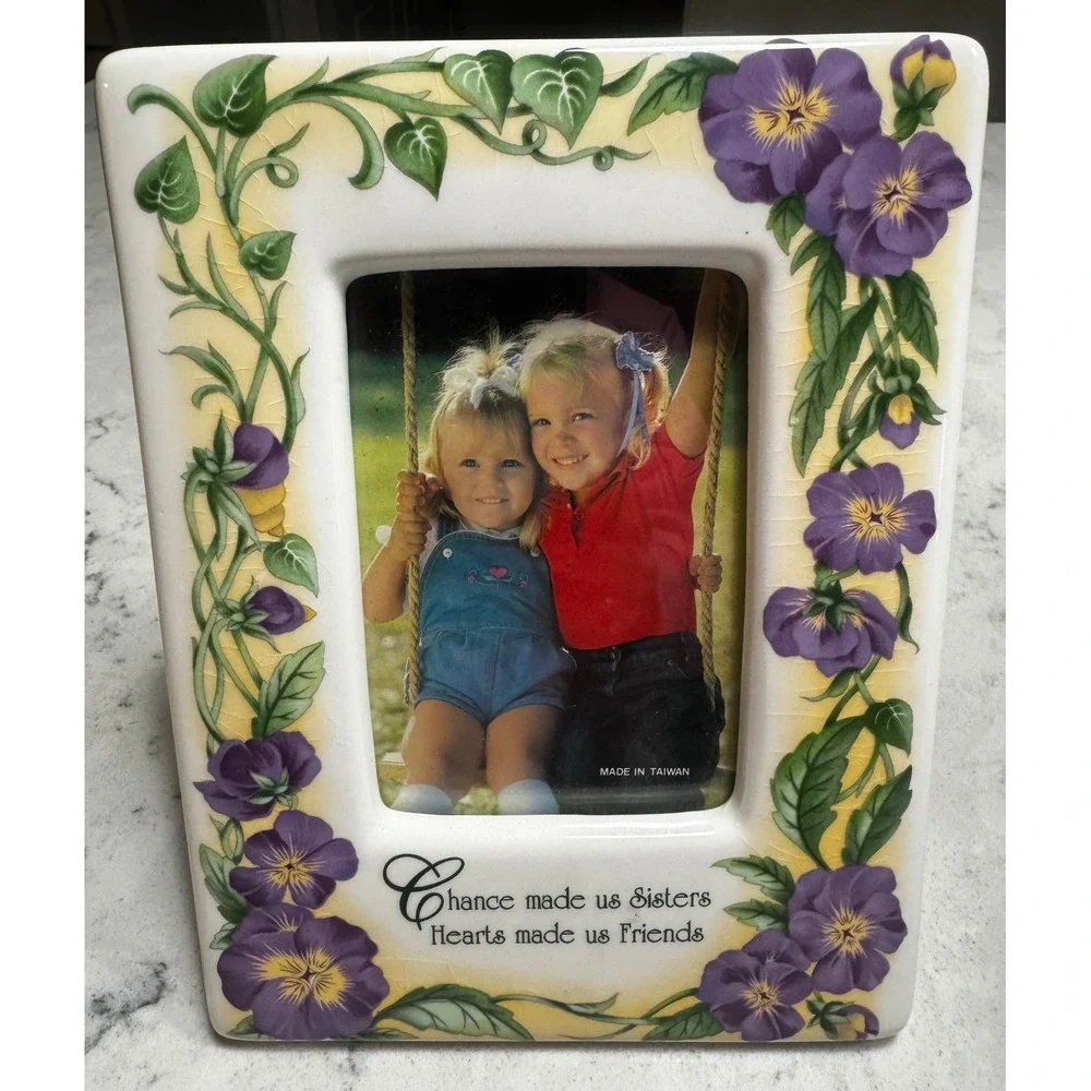 Vintage Ceramic Musical Picture Frame - 